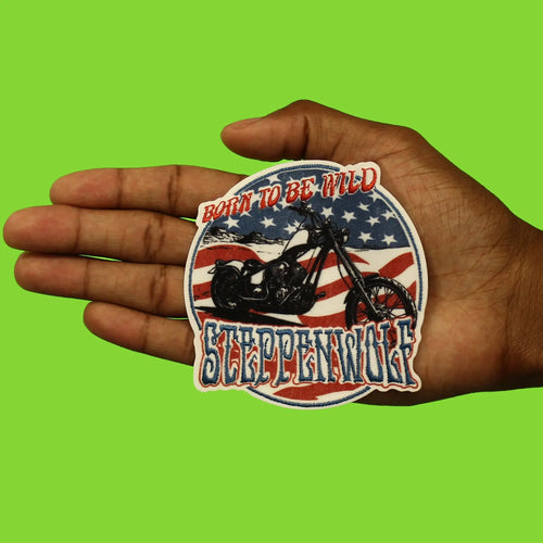 Born To Be Wild Patch Steppenwolf Rock Band Sublimated Embroidered Iron On
