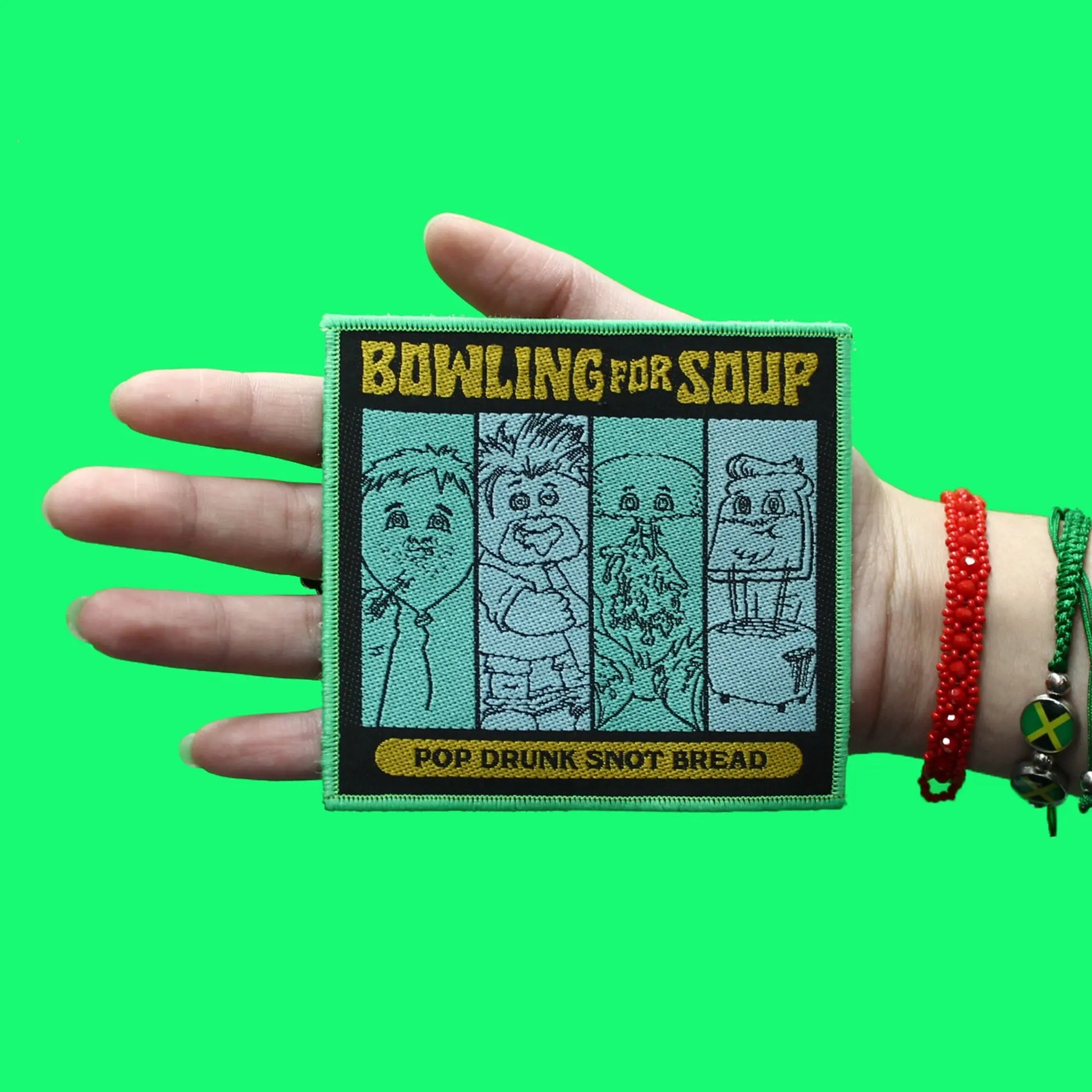 Bowling for Soup Patch Pop Drunk Snot Bread Woven Iron On