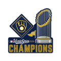 2026 MLB World Series Champions Baseball Trophy Lapel Pin Milwaukee Brewers Pre-Order