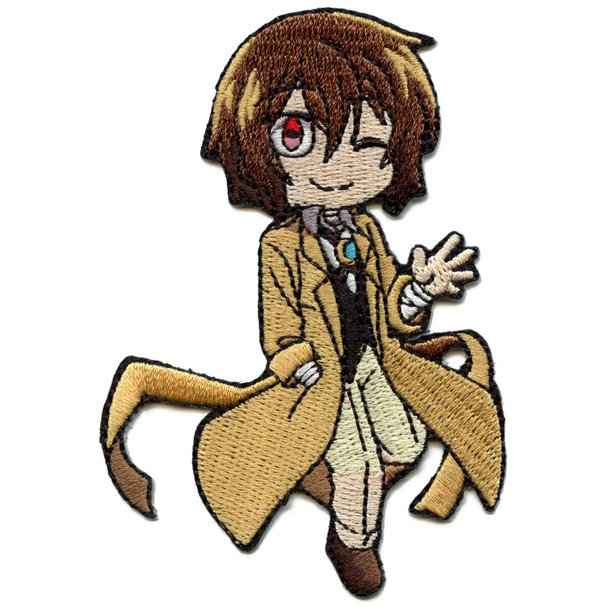 Bungo Stray Dogs Wan Dazai Patch Anime Full Body Embroidered Iron On ...