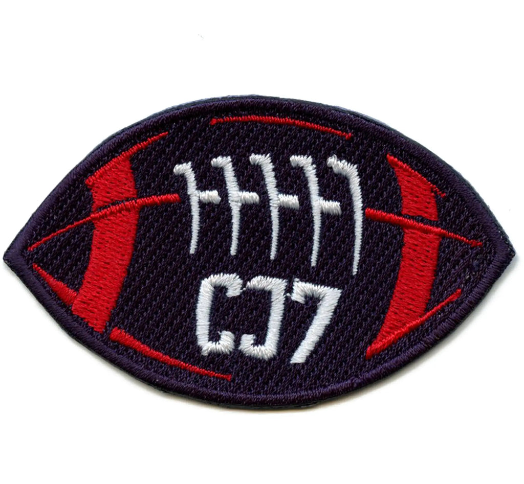 Patch CJ7 Texas Football Quarterback Sports Captain Brodé à Repasser