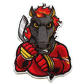 Calgary Canada Fire Horse FotoPatch Mascot Hockey Parody Embroidery Iron On