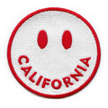 California Smiley Face Patch Travel Embroidered Iron on