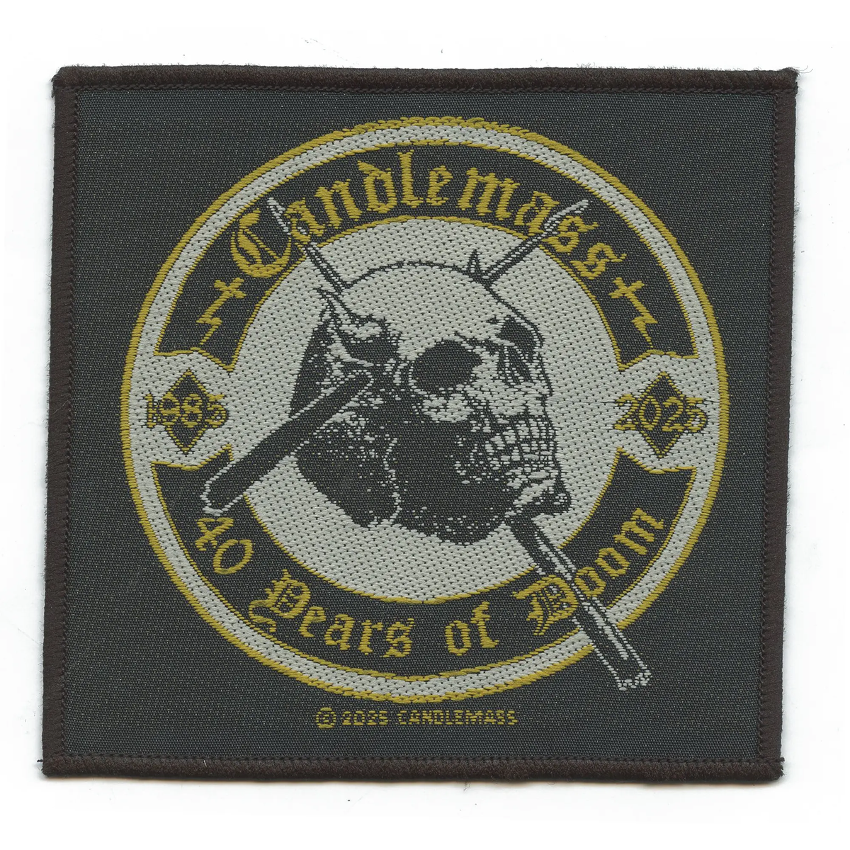 Candlemass Rock Band Patch 40 Years Of Doom Woven Sew On – Patch Collection