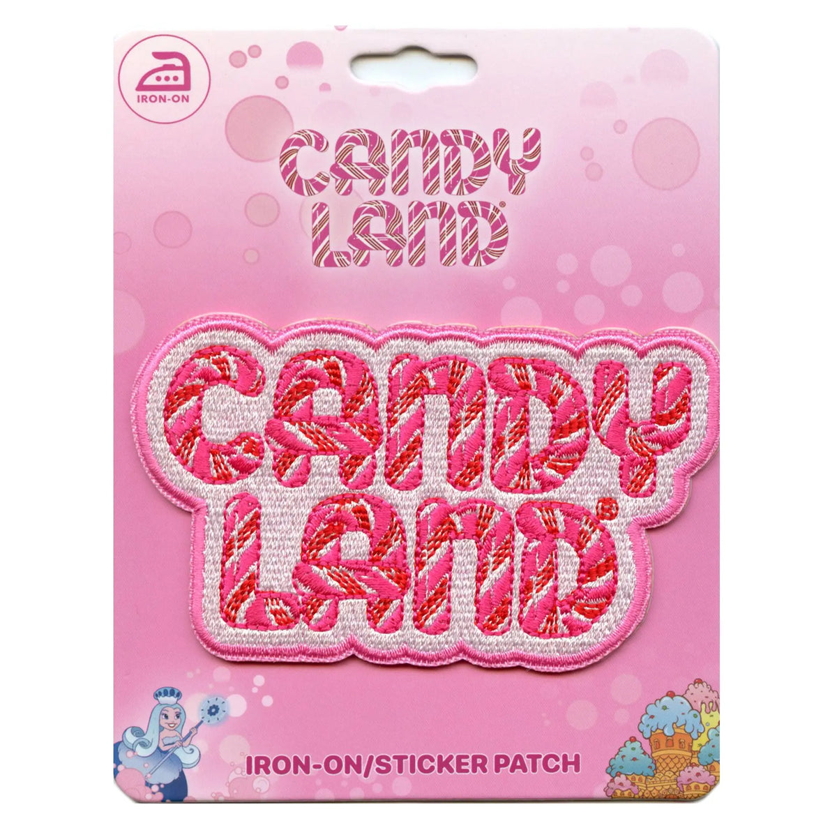 Candy Land Logo Patch Children's Racing Board Game Embroidered Iron On