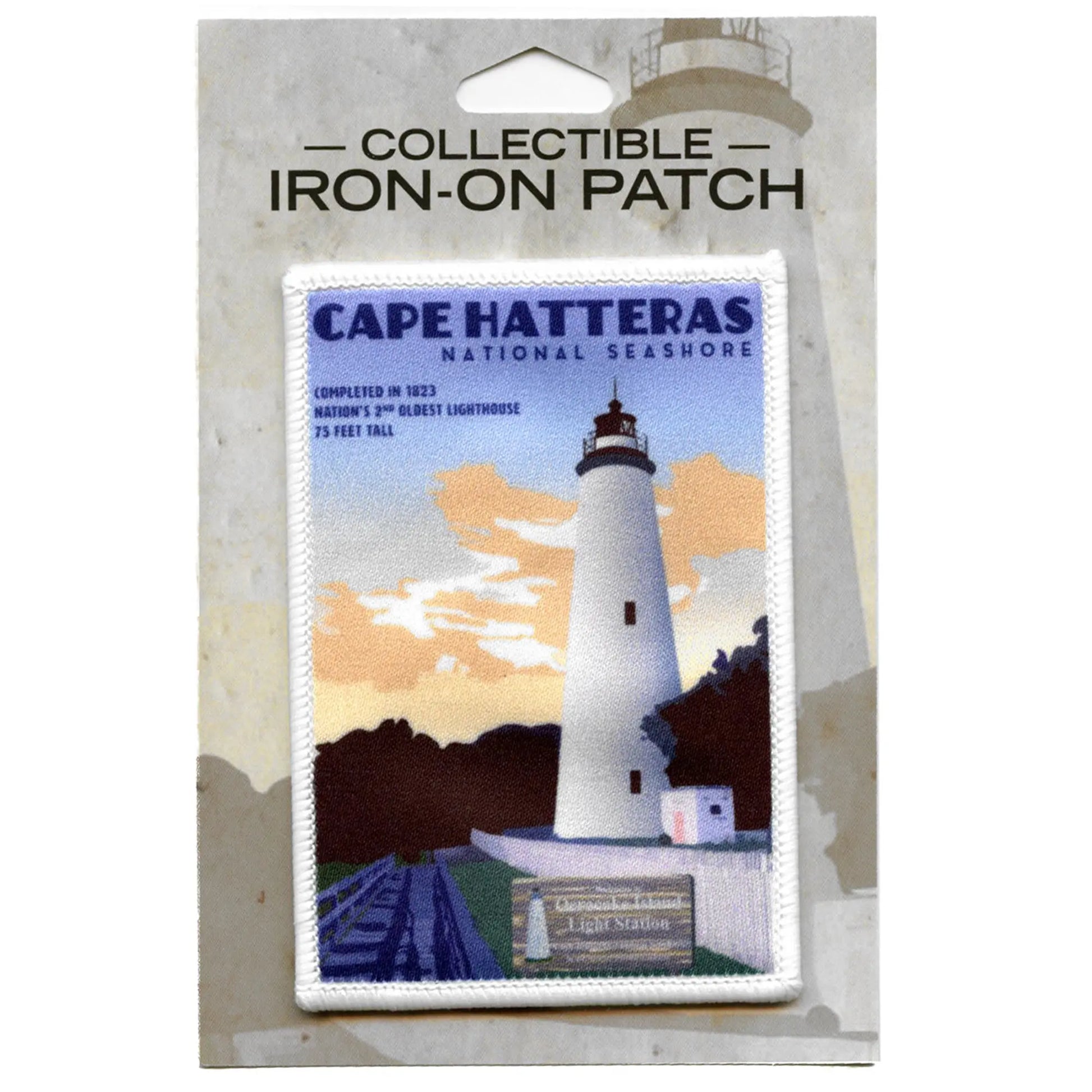 Cape Hatteras National Seashore Patch Retro Ocracoke Island Sublimated Iron On