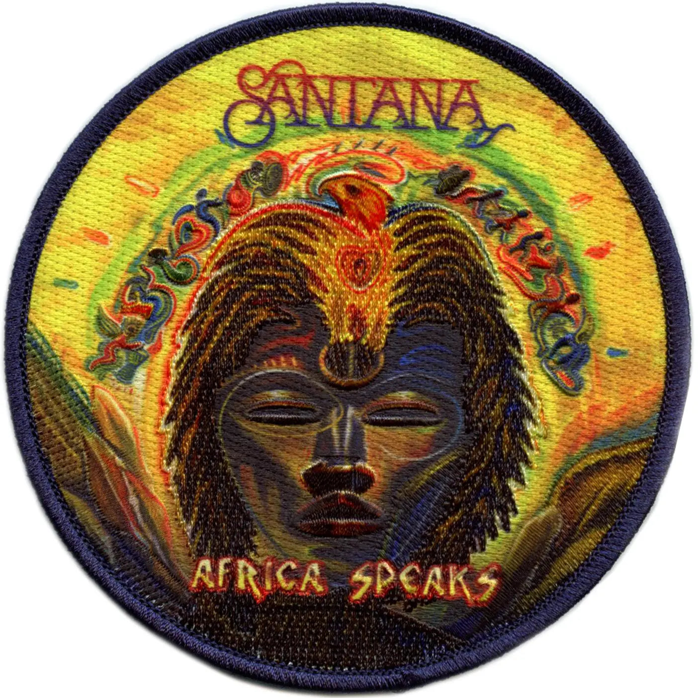 Carlos Santana Africa Speaks Patch Latin Rock Embroidered Iron On