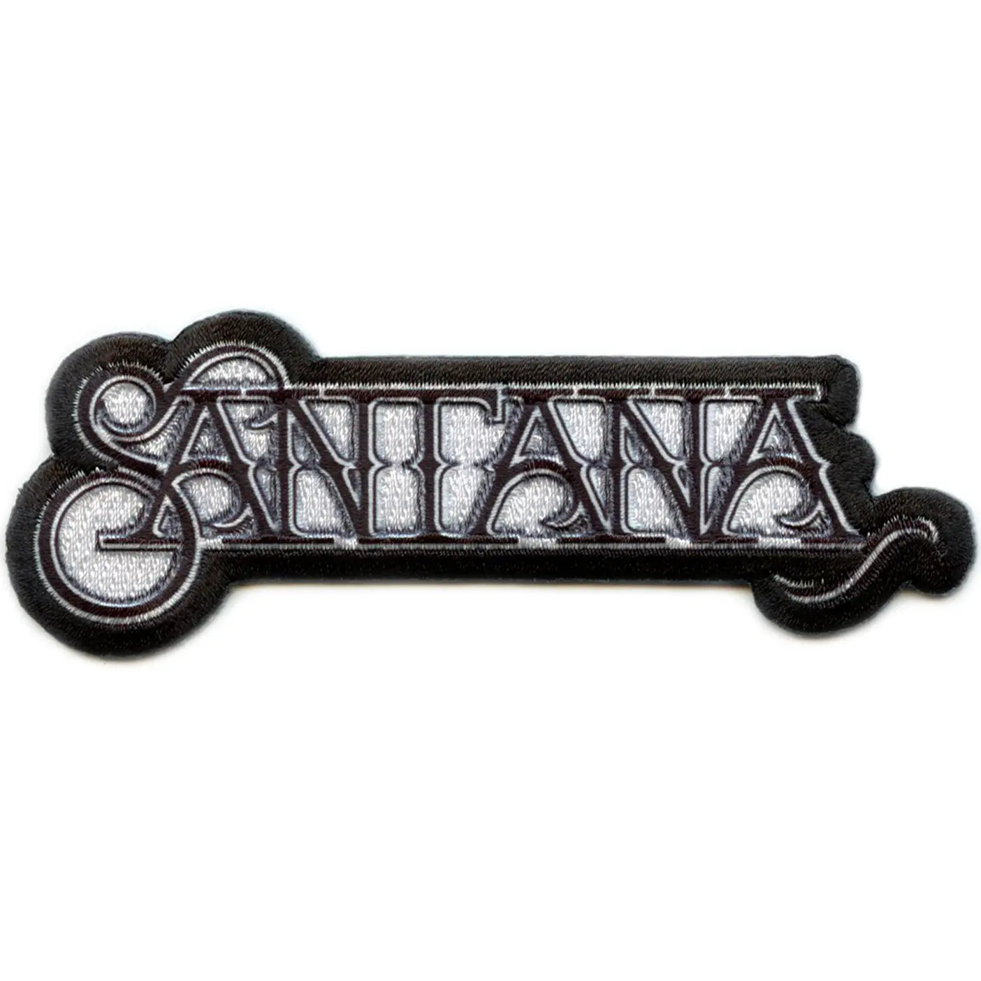 Carlos Santana Black and White Logo Patch Latin Rock Embroidered Iron On