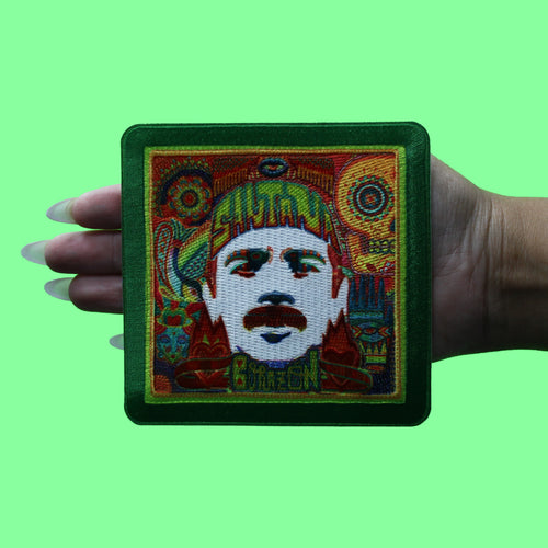 Carlos Santana Corazon Psychedelic Album Patch Latin Rock Embroidered Iron On
