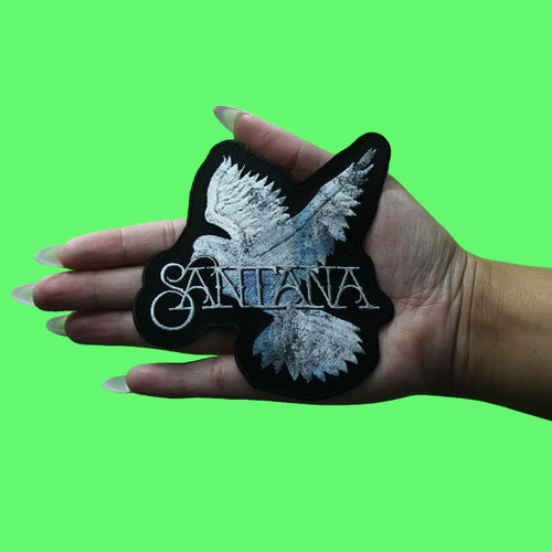 Carlos Santana Dove Patch Latin Psychedelic Rock Embroidered Iron On