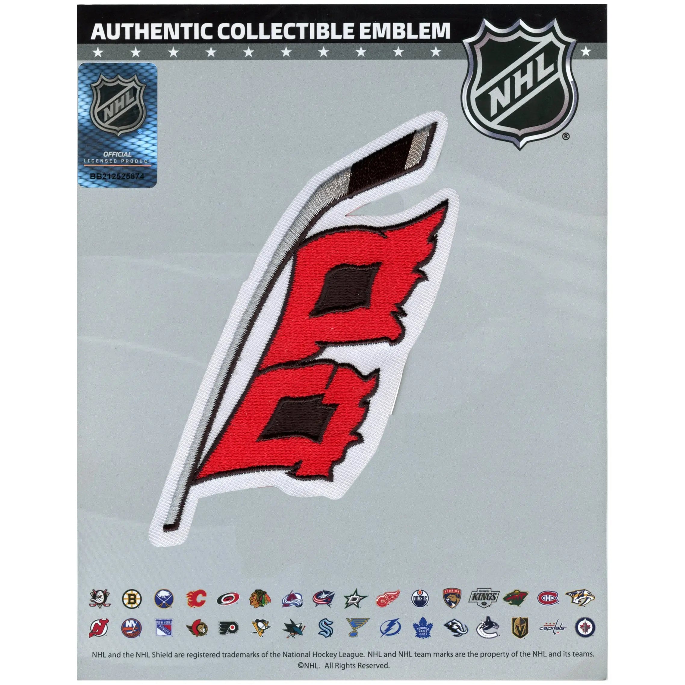 Carolina Hurricanes Alternate Team Logo Embroidered Jersey Patch