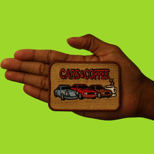 Cars And Coffee Patch Car Culture Hobby Embroidered Iron On