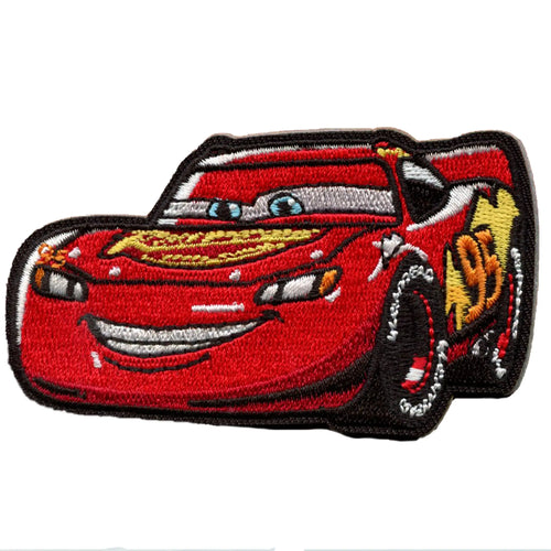 Cars Lightning McQueen Patch Disney Character Racing Embroidered Iron On