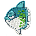 Cartoon Sun Fish Patch Animal Ocean Species Embroidered Iron On