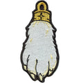 Cat Paw Taxidermy Patch Fun Animal Collectable Embroidered Iron-On