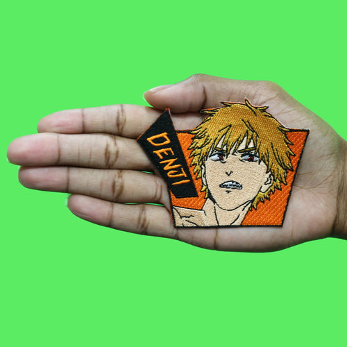 Chainsaw Man Denji Script Patch Shonen Action Manga  Embroidered Iron On