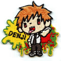 Chainsaw Man Denji Splatter Patch Shonen Devil Character Embroidered Iron On