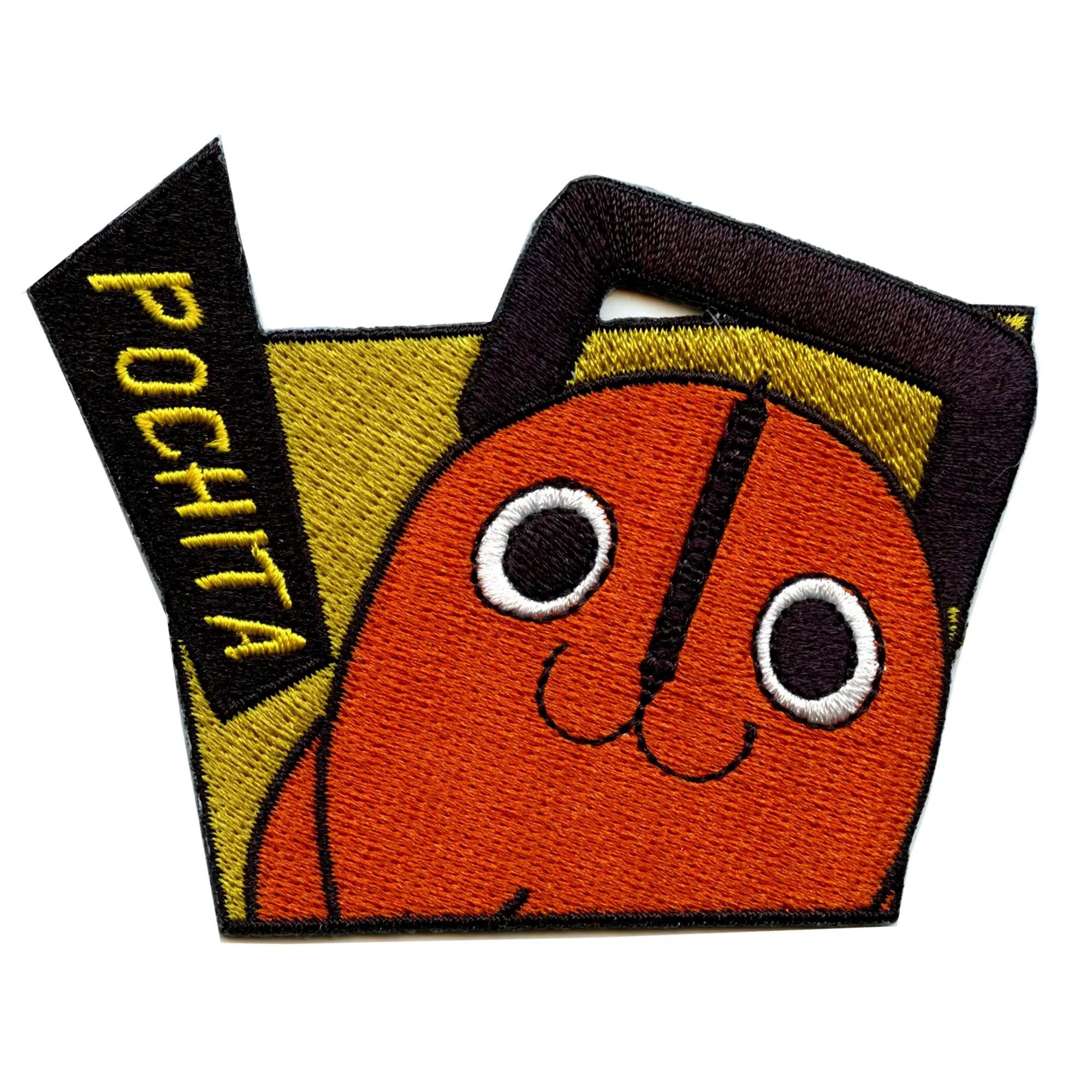 Chainsaw Man POCHITA Script Patch Anime Character Embroidered Iron On