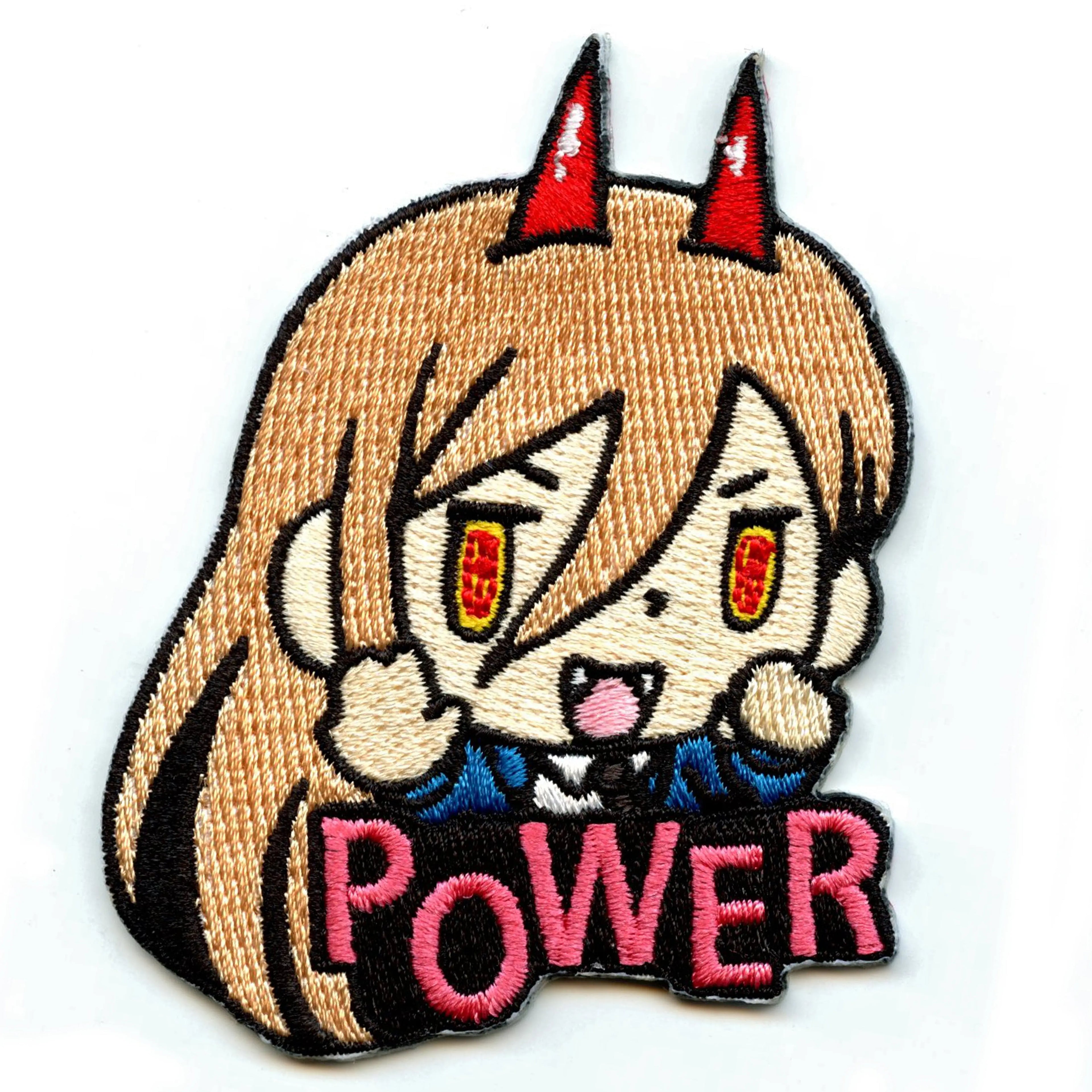 Chainsaw Man Power Chibi Patch Shonen Devil Character Embroidered Iron On