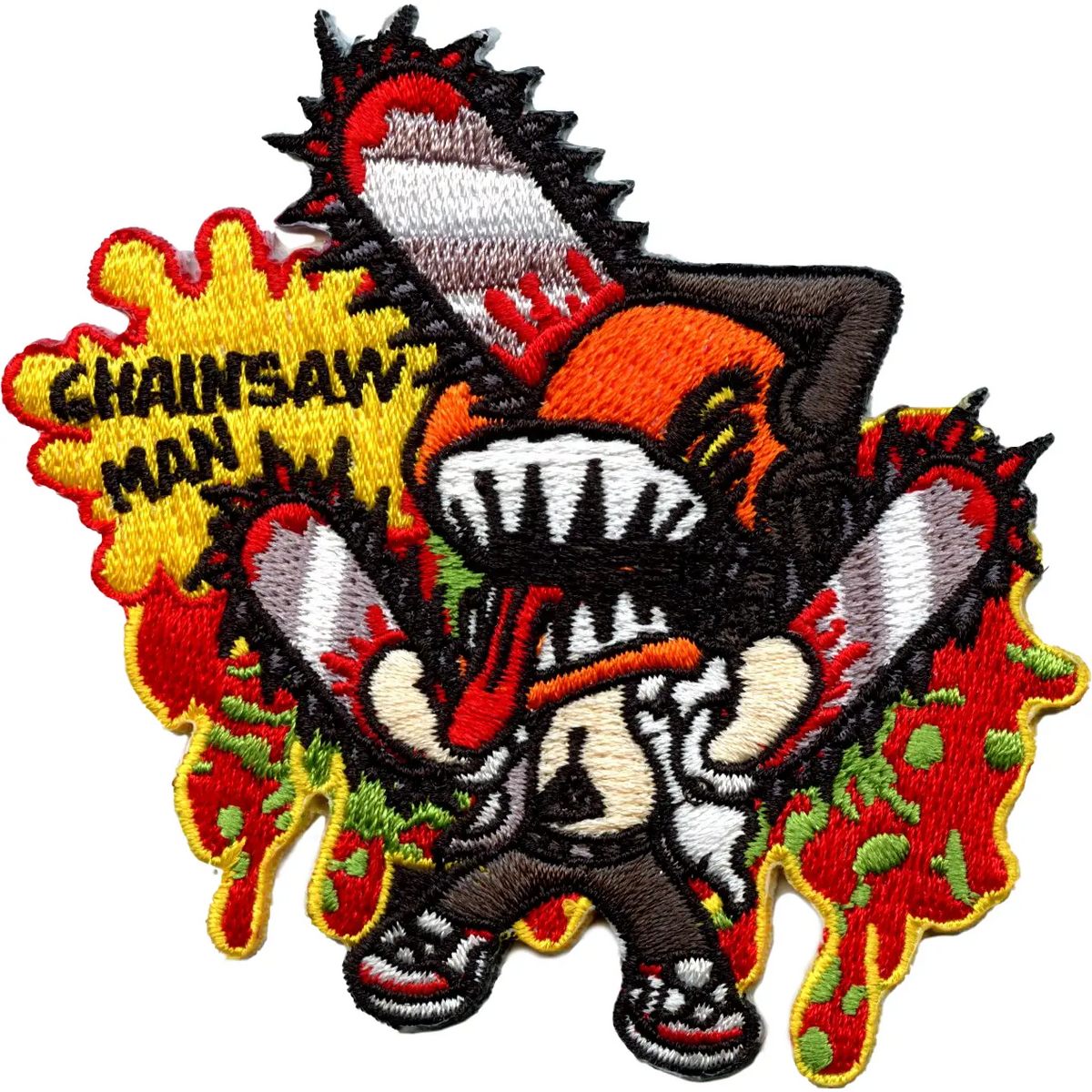Chainsaw Man Splatter Patch Shonen Devil Character Embroidered Iron On ...