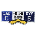 Los Angeles Trolling New York Patch Top Of Fifth Inning Game Scoreboard Embroidered Iron On 2024