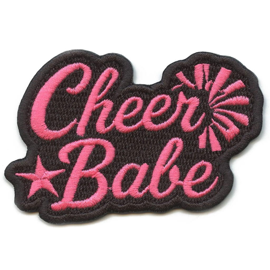 Cheer Babe Star Patch Sports Team Spirit Embroidered Iron On