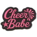 Cheer Babe Star Patch Sports Team Spirit Embroidered Iron On