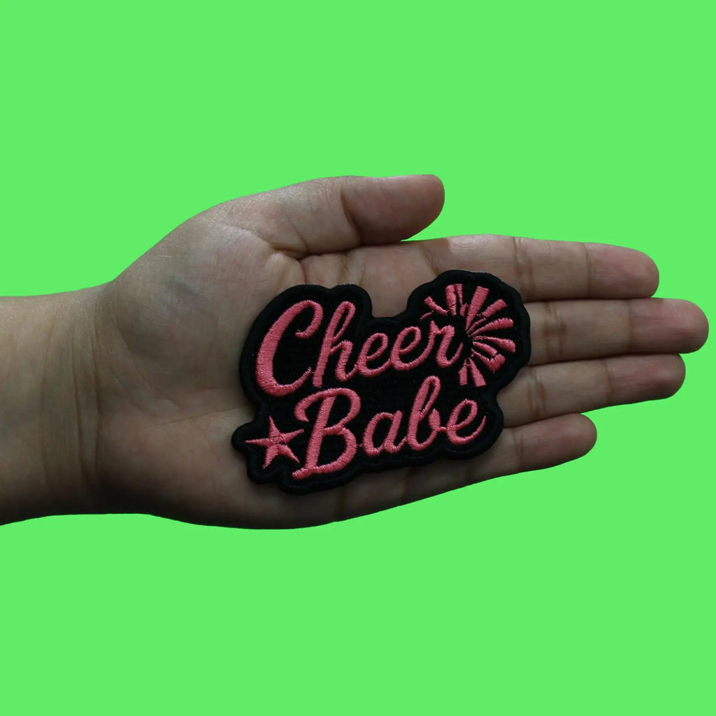 Cheer Babe Star Patch Sports Team Spirit Embroidered Iron On