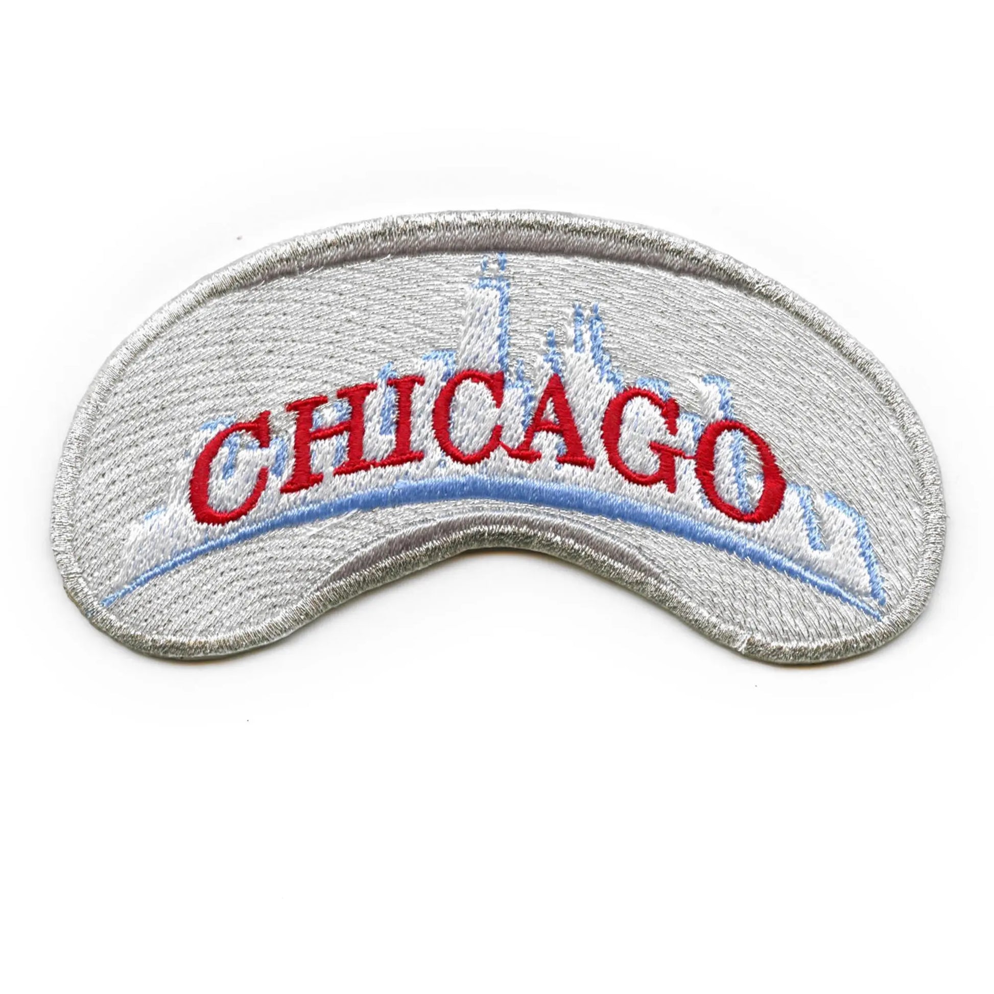 Chicago Cloud Gate Skyline Patch Illinois Downtown City Embroidered Iron On