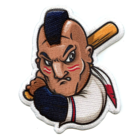 Atlanta Braves Native American FotoPatch Mascot Hockey Parody Embroidered Iron On