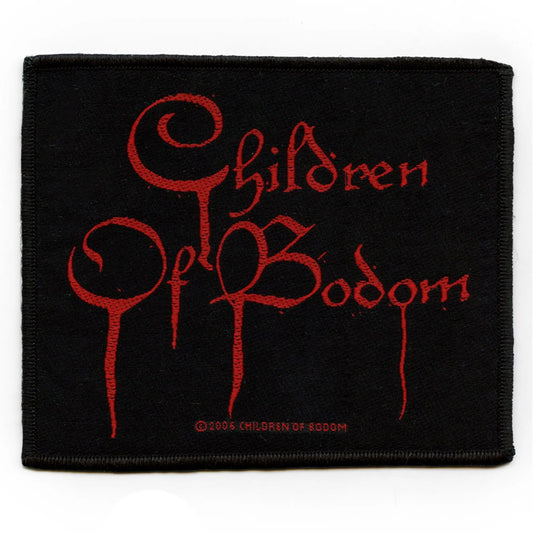 Children of Bodom Patch Band Name Logo Woven Iron On Patch