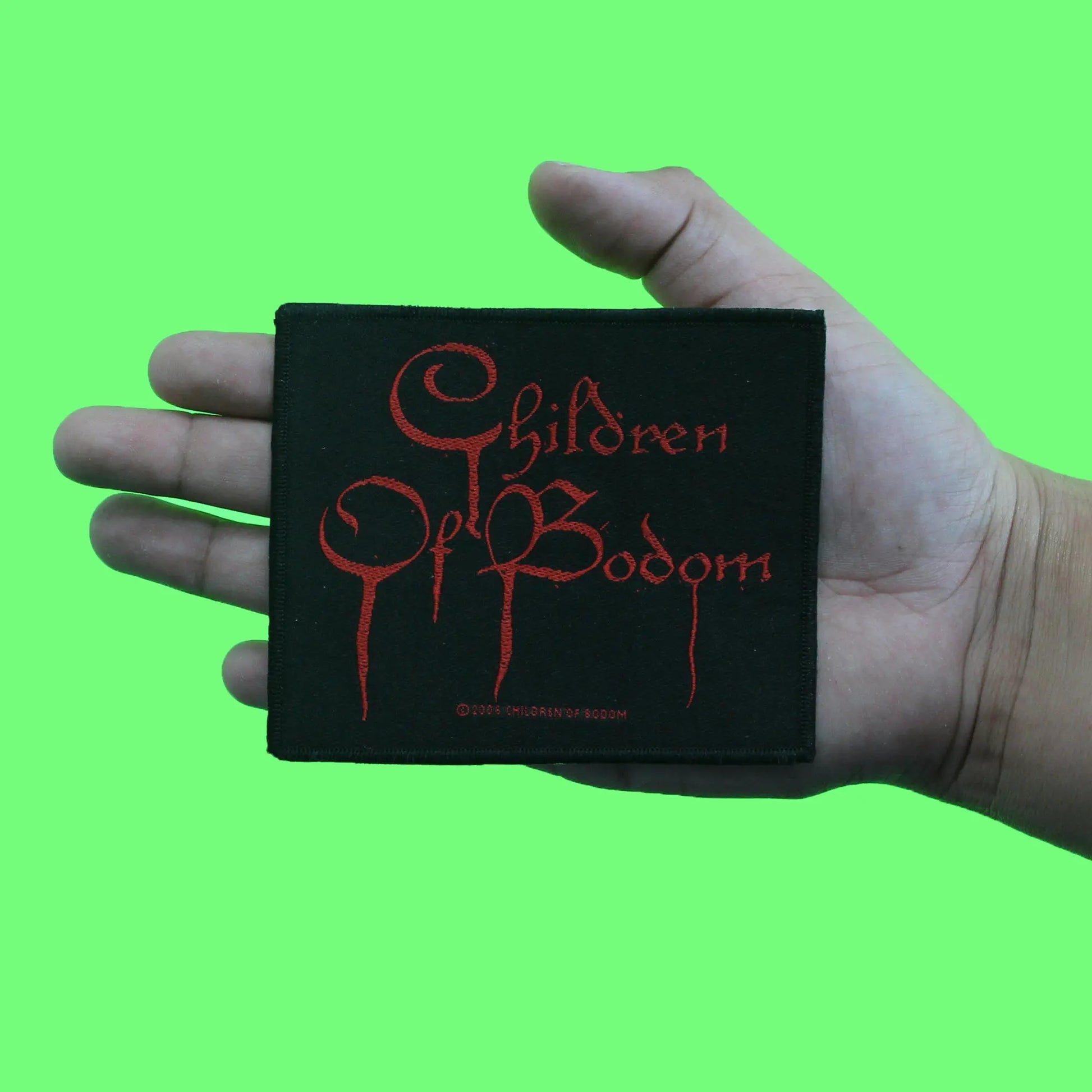 Children of Bodom Patch Band Name Logo Woven Iron On Patch