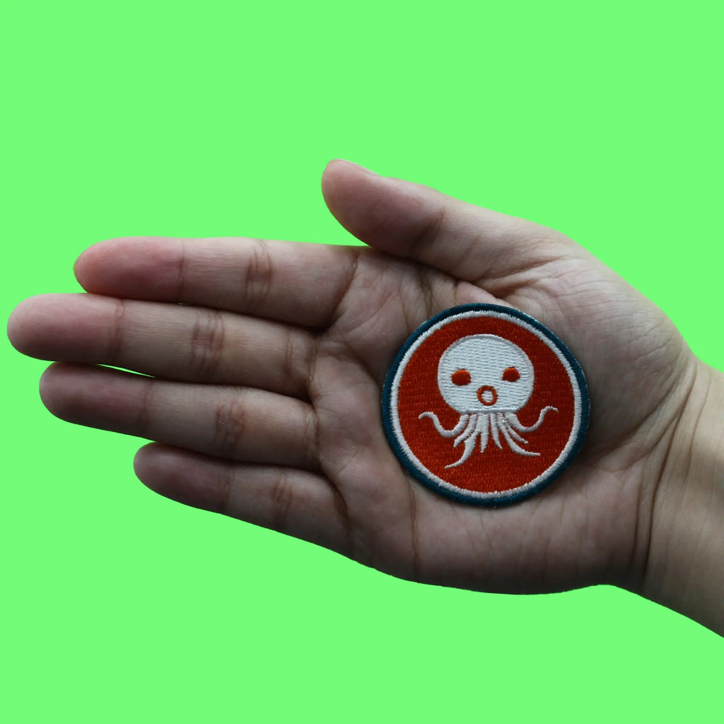Children's Animated Cartoon Patch Octopus Animal Logo Embroidered Iron On
