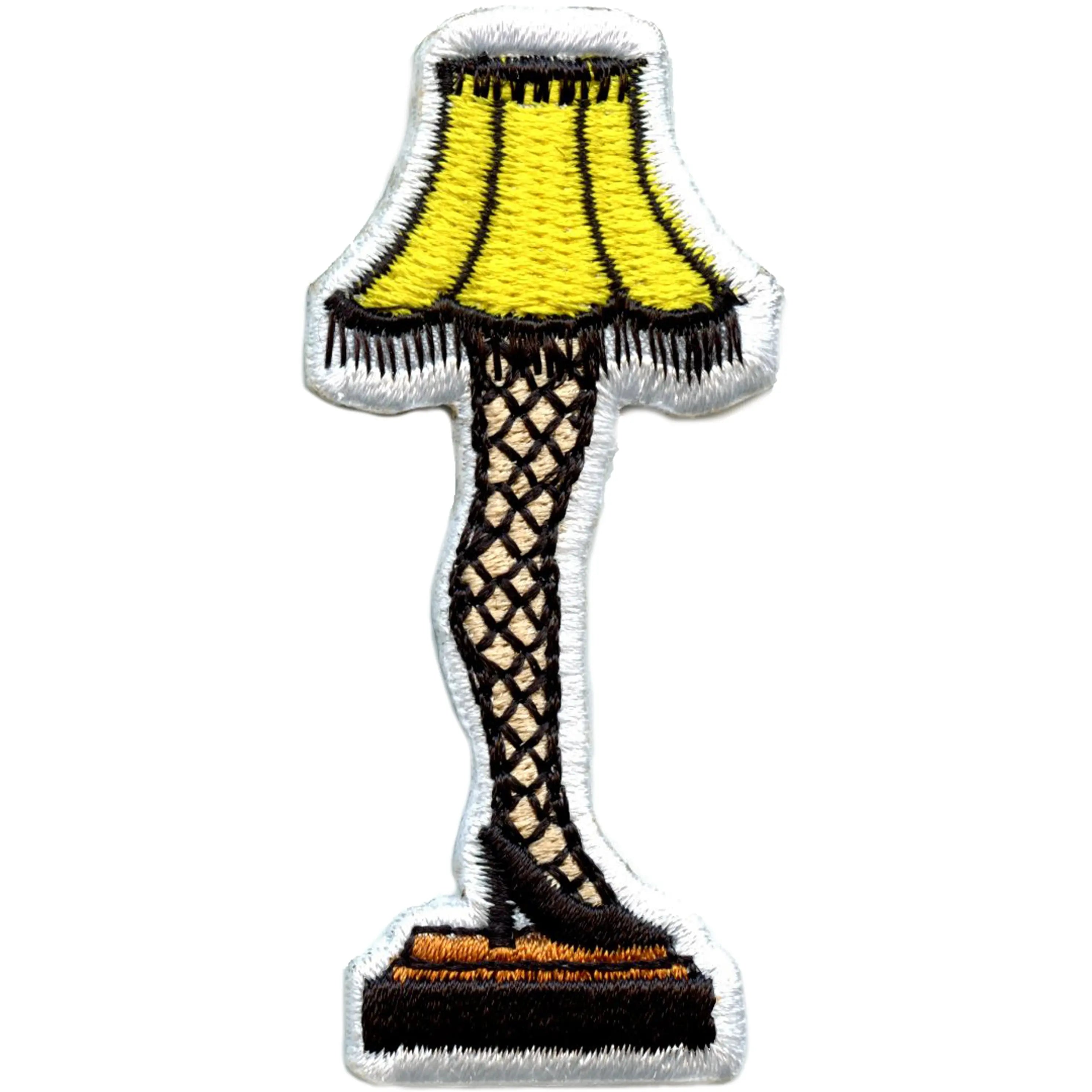 Christmas Lady Lamp Patch Iconic Holiday Movie Embroidered Iron On