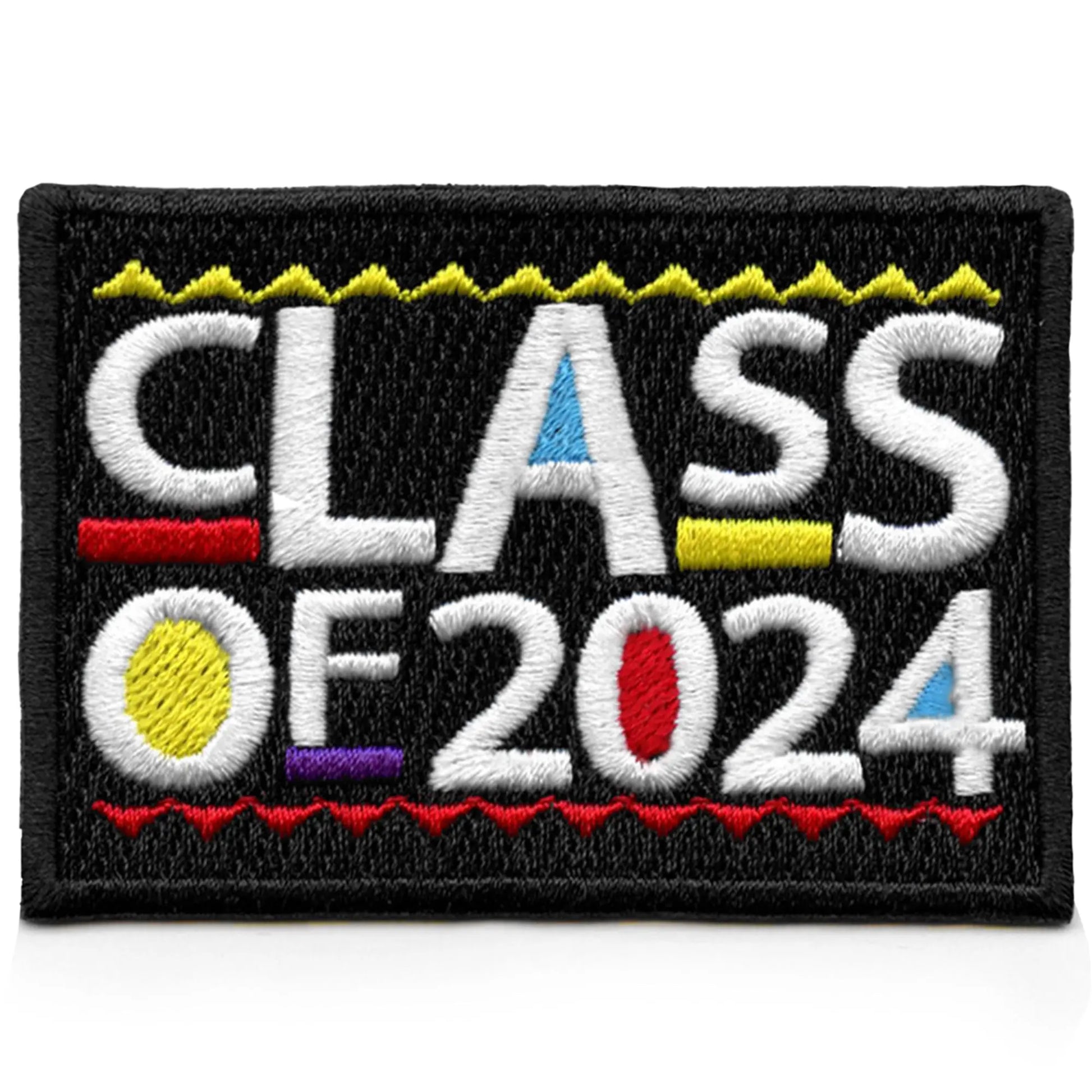Class Of 2024 HBCU Patch Box Colorful Logo Embroidered Iron On