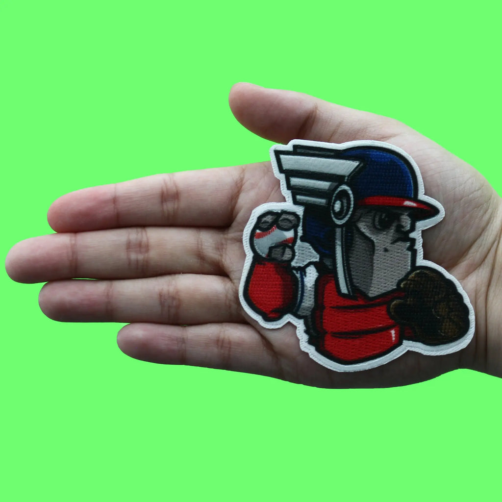 Cleveland Ohio Mascot PhotoPatch Baseball Guard Parody Embroidery Iron On