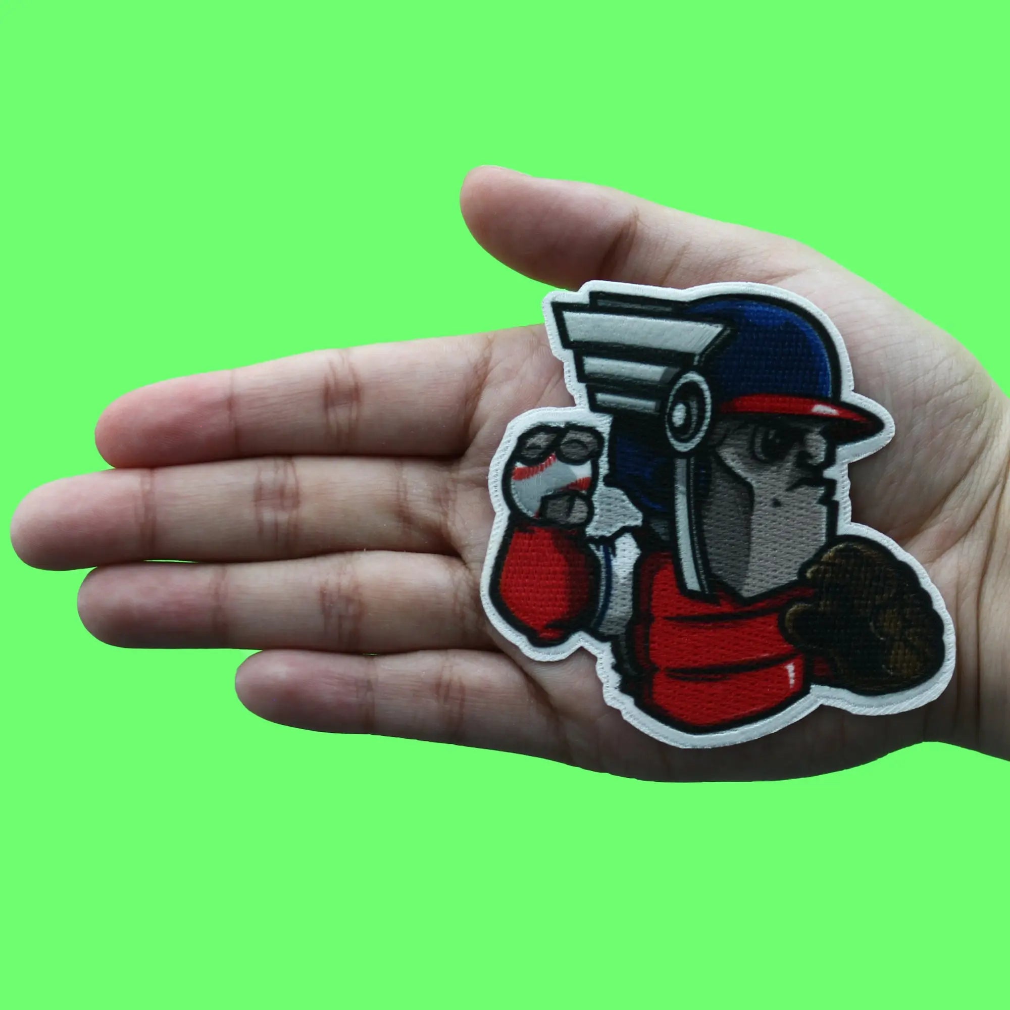 Cleveland Ohio Mascot PhotoPatch Baseball Guard Parody Embroidery Iron On