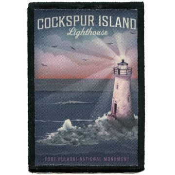 Cockspur Island Lighthouse Patch Fort Pulaski National Monument Sublimated Embroidery Iron On