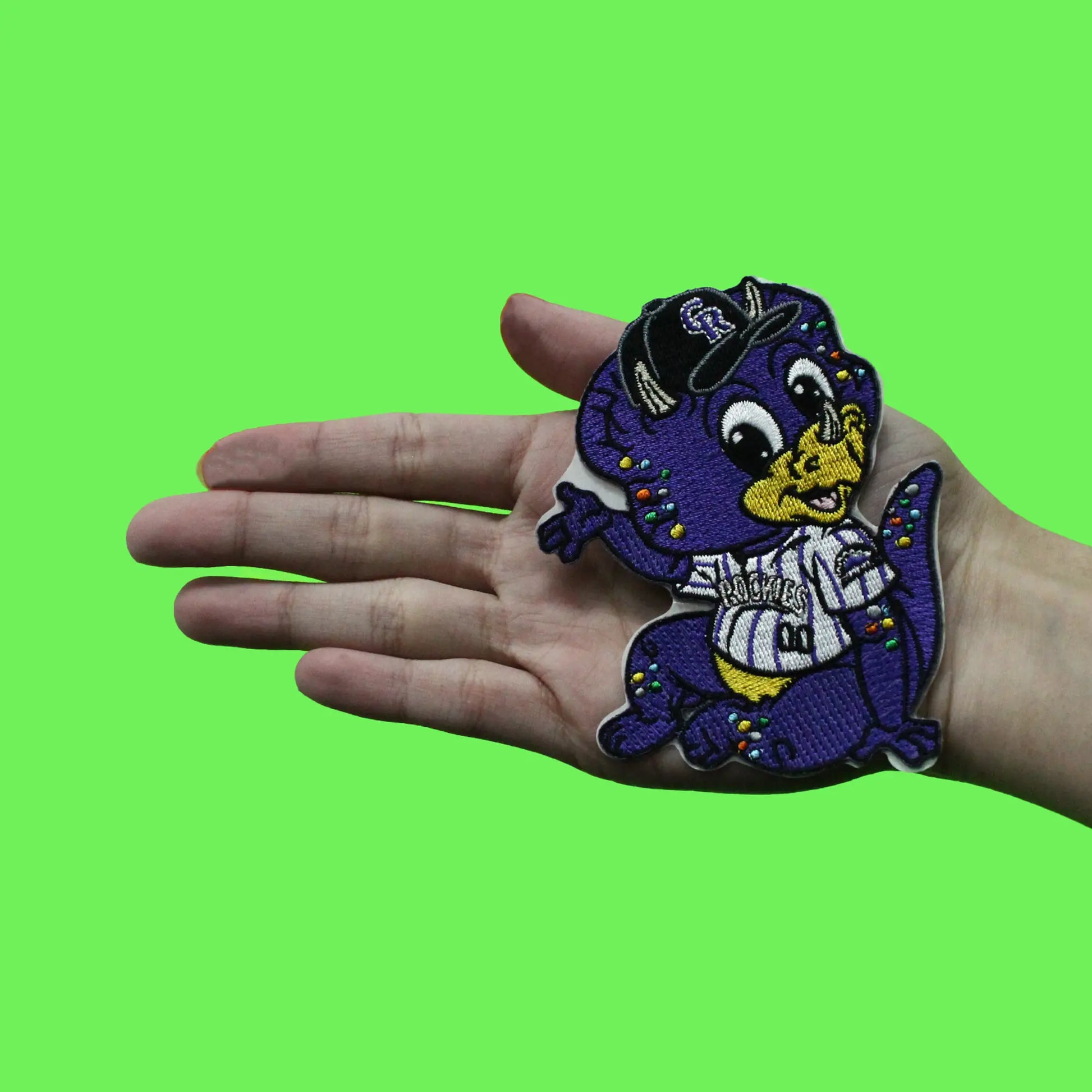 Colorado Rockies Team Baby Mascot 'Dinger' Self-Adhesive Patch