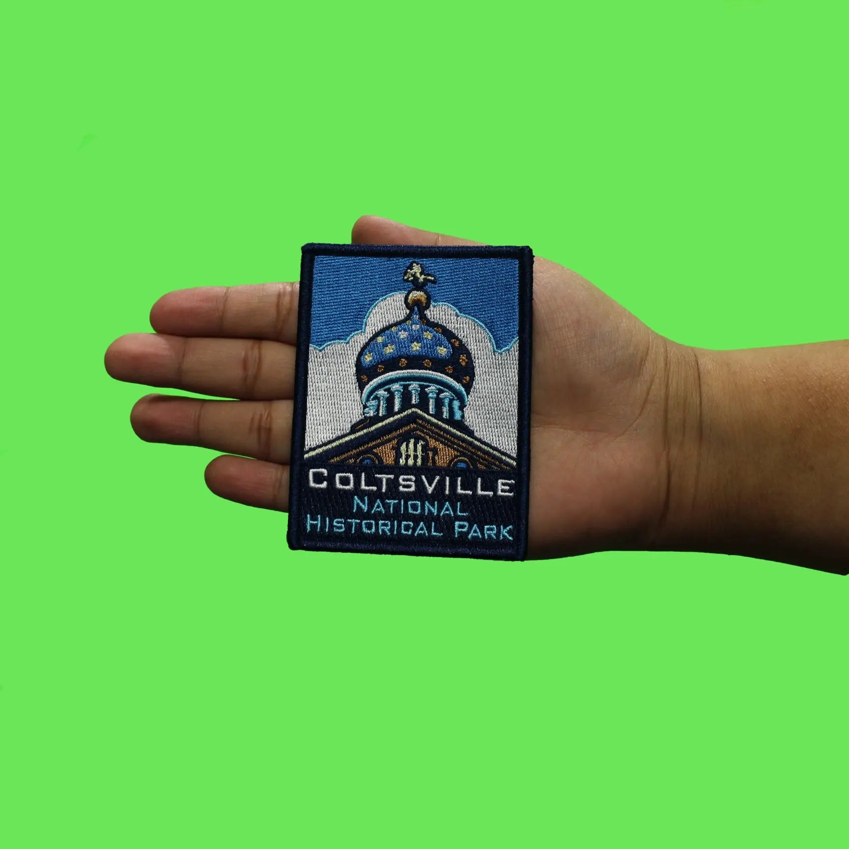 Coltsville National Park Travel Patch Embroidered Iron On