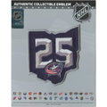 Columbus Blue Jackets 25th Anniversary Jersey Patch 2025-26