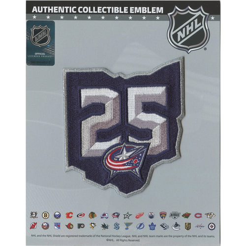 Columbus Blue Jackets 25th Anniversary Jersey Patch 2025-26