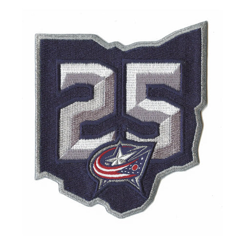 Columbus Blue Jackets 25th Anniversary Jersey Patch 2025-26