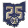 Columbus Blue Jackets 25th Anniversary Jersey Patch 2025-26 (Secondary)