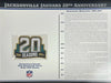 2014 Jacksonville Jaguars 20th Anniversary Willabee & Ward Patch With Stat Card