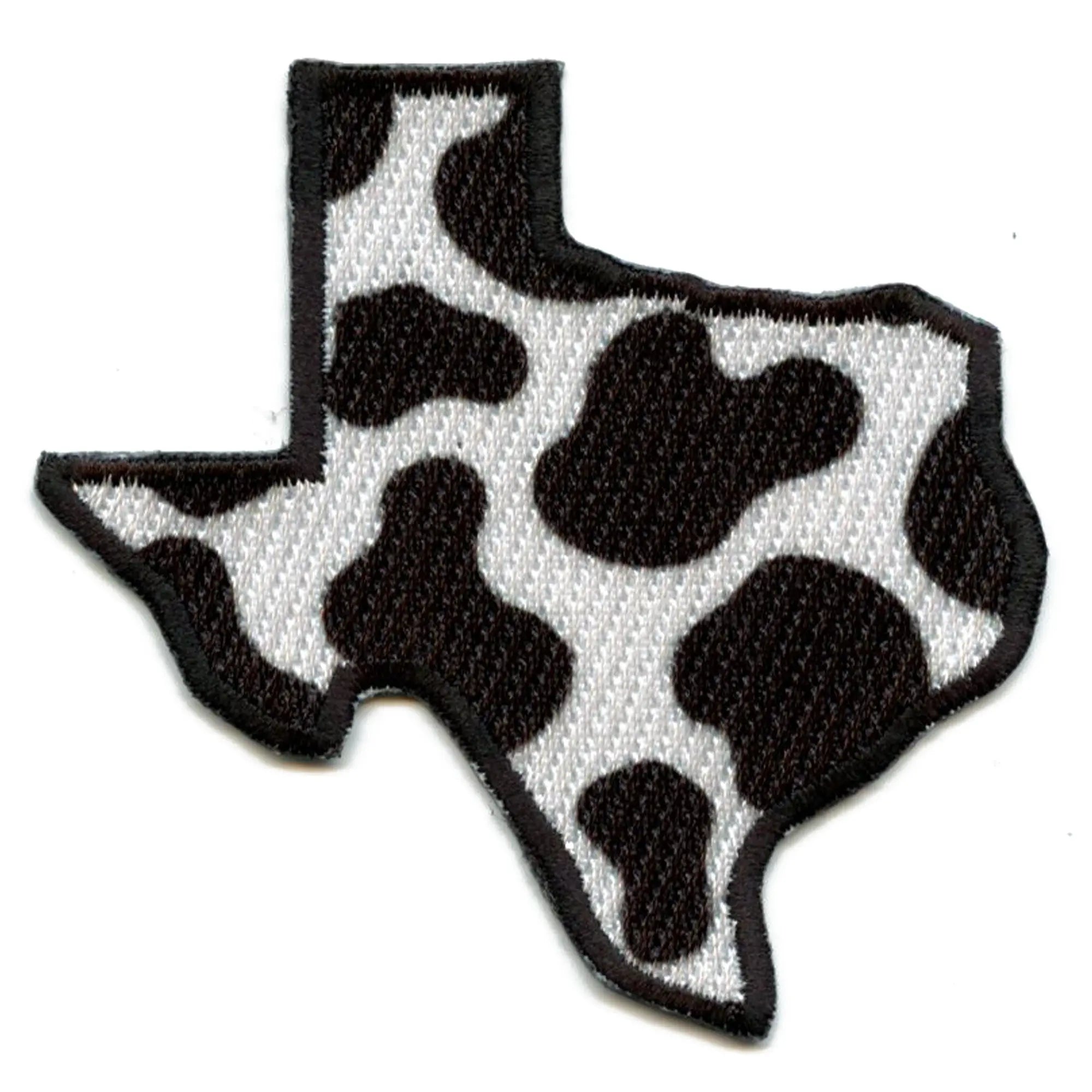 Patch brodé à repasser avec imprimé vache du Texas