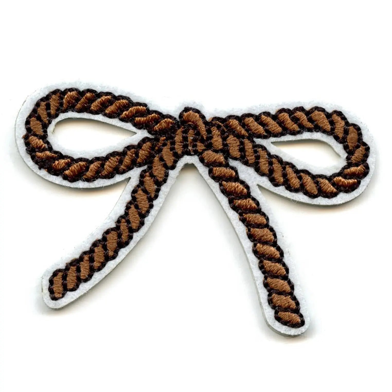 Coquette Rope Bow Patch Western Country Culture Embroidered Iron On