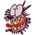 Courage The Cowardly Dog Patch Freaking Out Cartoon Embroidered Iron-On