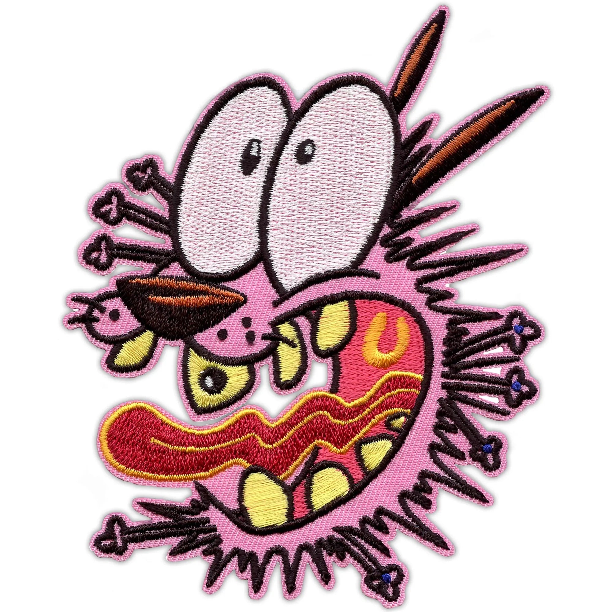 Courage le chien couard brodé fer sur patch 