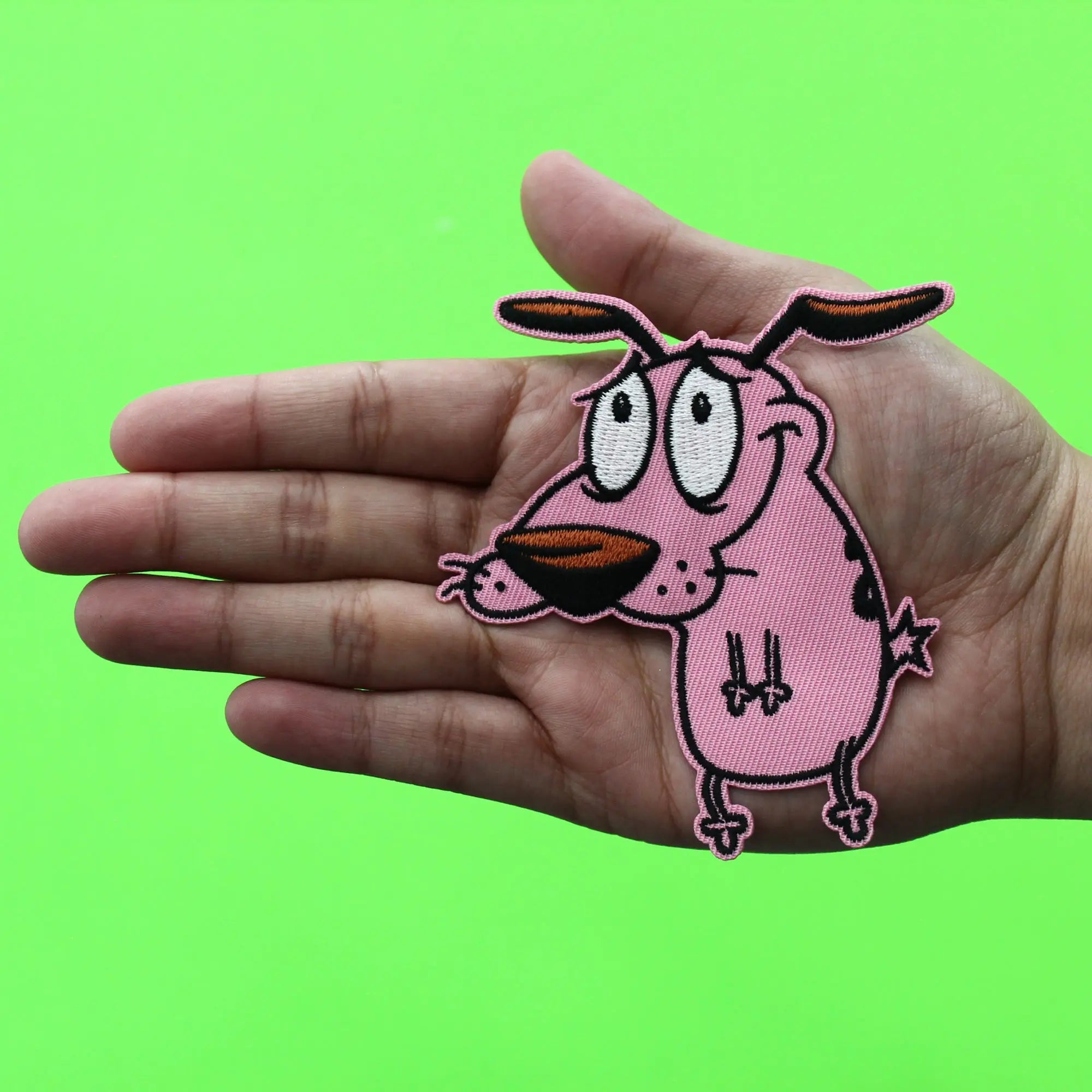 Courage the Cowardly Dog Patch Cartoon TV Show Character Embroidered Iron-On